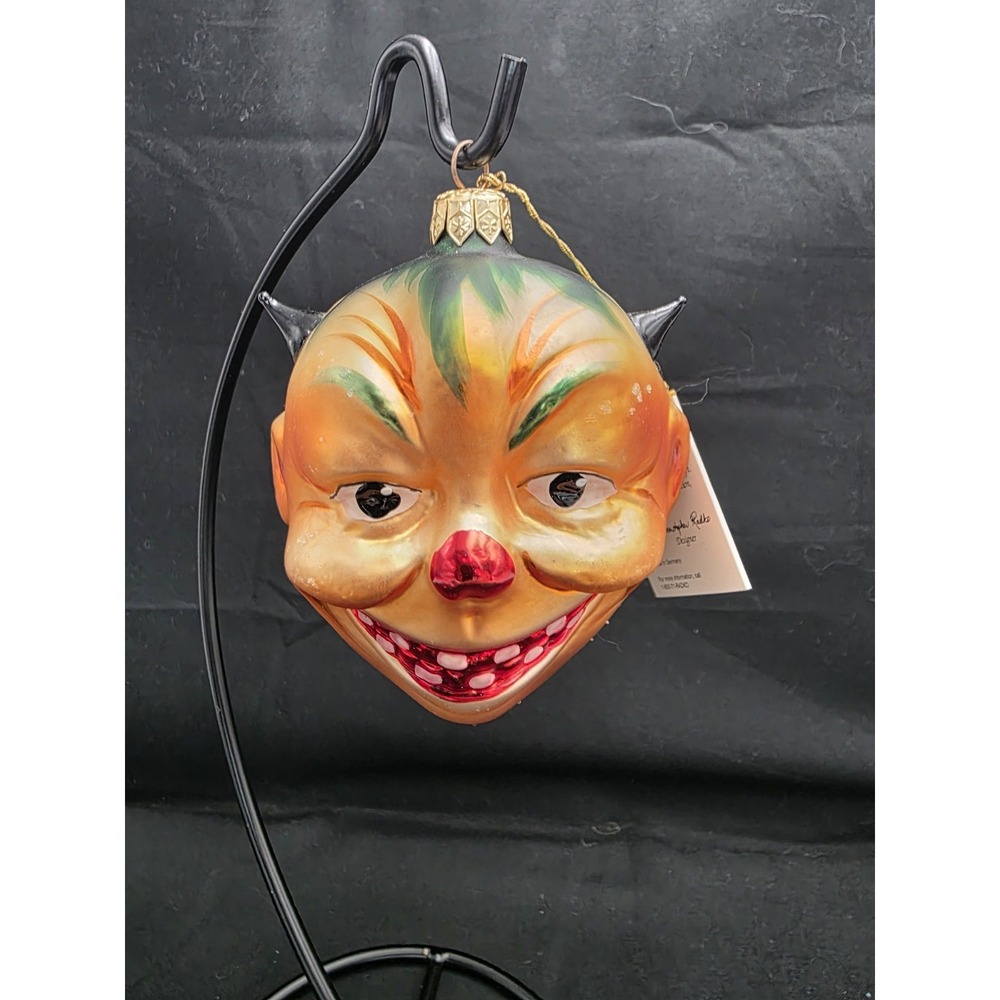 Radko 1997 Halloween Ornament Monster Mash Orange Devil Jack-O-Lantern 97-020-1